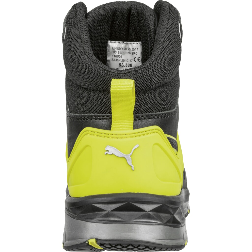 Produktabbildung Nr. 3: PUMA® Sicherheitsstiefel Velocity 2.0 YELLOW MID S3 ESD HRO SRC Größe 40, schwarz/gelb