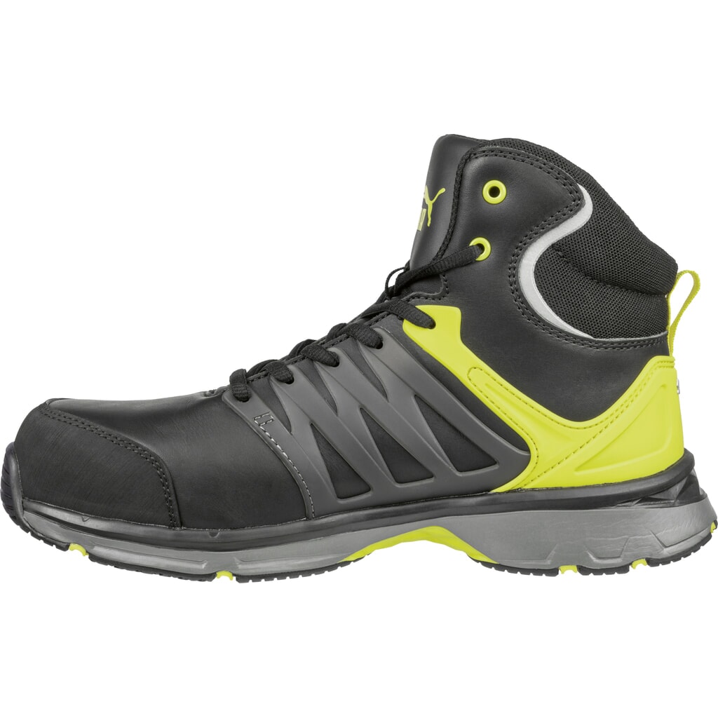 PUMA® Sicherheitsstiefel Velocity 2.0 YELLOW MID S3 ESD HRO SRC Größe 40, schwarz/gelb Produktabbildung Nr. 4: PUMA® Sicherheitsstiefel Velocity 2.0 YELLOW MID S3 ESD HRO SRC Größe 40, schwarz/gelb