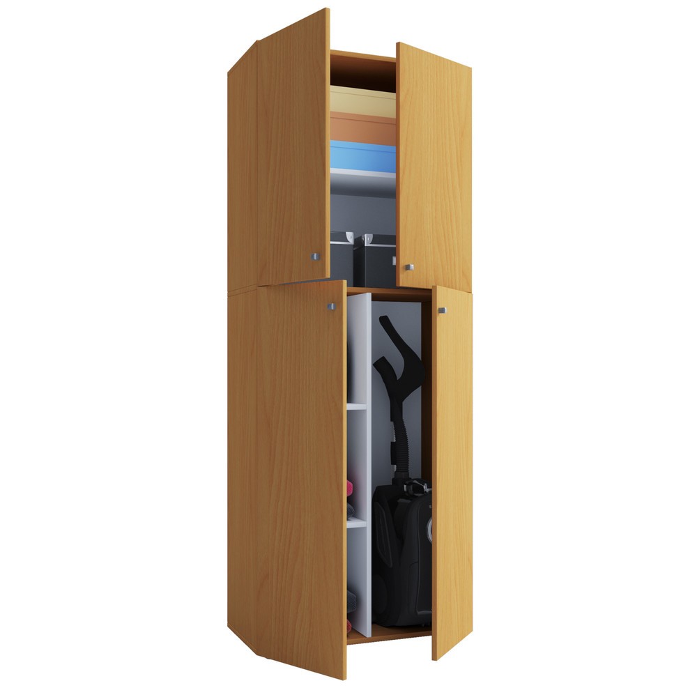 Produktabbildung: VCM Putzmittelschrank Lona, Buche