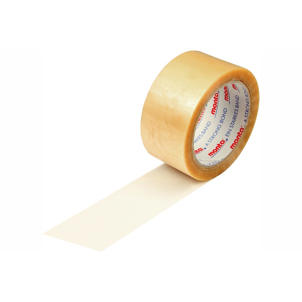 Produktabbildung: PVC-Klebeband, 50 mm breit x 66 lfm, Stärke 52 µ, leise, transparent, monta 283
