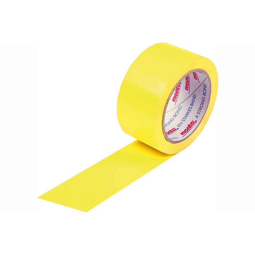 PVC-Klebeband, 50 mm breit x 66 lfm, Stärke 52 µ, weiß, monta 283 Produktabbildung: PVC-Klebeband, 50 mm breit x 66 lfm, Stärke 52 µ, weiß, monta 283