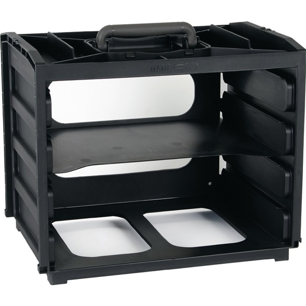 Produktabbildung: raaco Sortimentskastentresor, 4 Fächer ohne Sortimentskästen, B376xT310xH265mm, Polypropylen