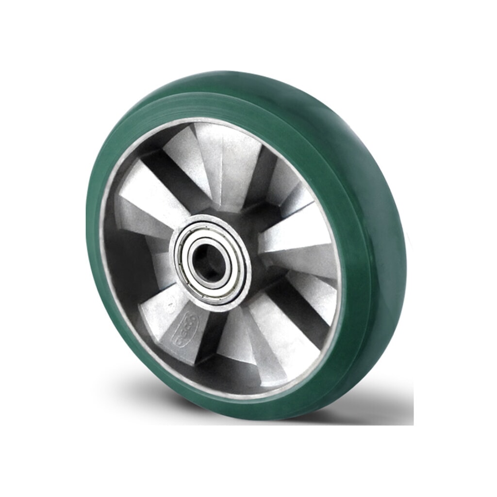 Rad ø 125 mm Serie BAX7 Doppelkugellager Produktabbildung: Rad ø 125 mm Serie BAX7 Doppelkugellager