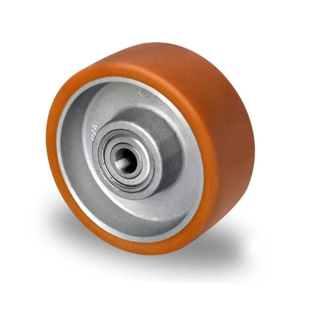 Rad ø 80 mm Serie DAU5 Doppelkugellager Produktabbildung: Rad ø 80 mm Serie DAU5 Doppelkugellager