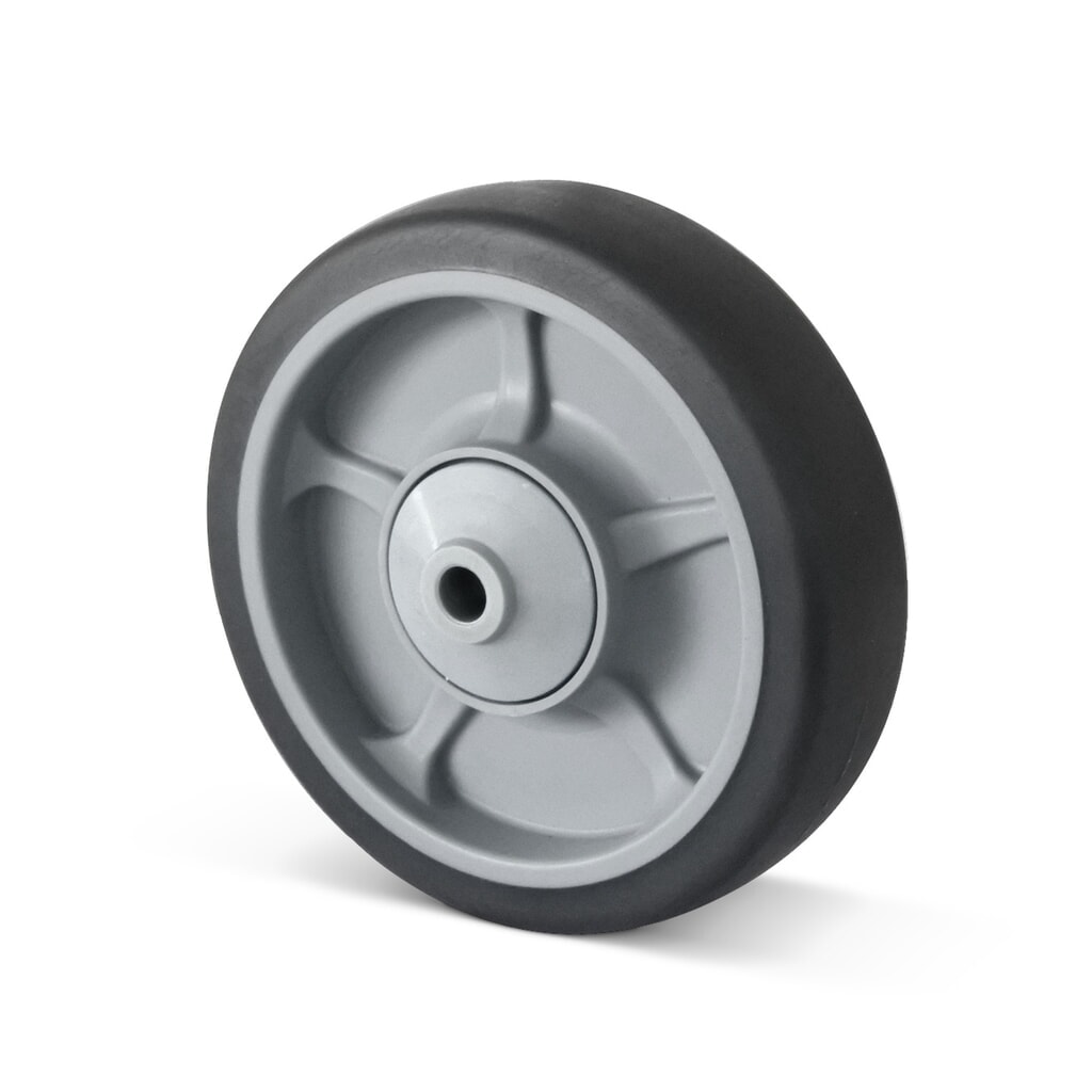 Produktabbildung: Rad TPE, spurlos, ØxB 100 x 35 mm, TK 135 kg