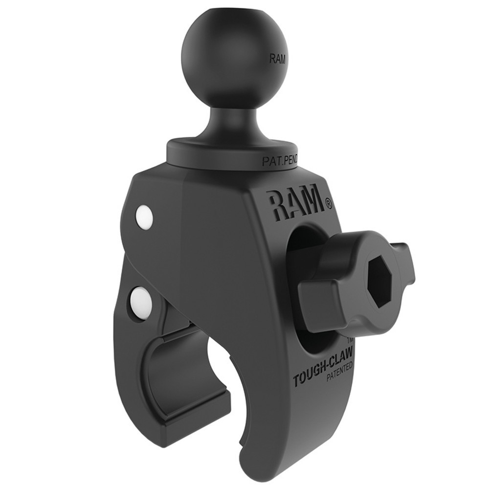 Produktabbildung Nr. 1: RAM Mounts Tough-Claw Halteklammer (klein) mit Feststellschraube, Verbundstoff, B-Kugel (1 Zoll), im Polybeutel