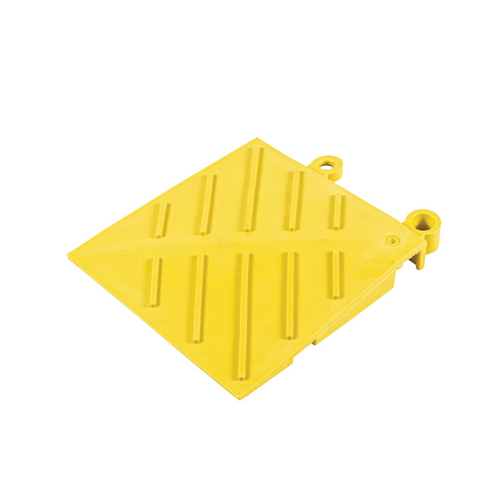 Produktabbildung Nr. 4: Eckstück für NoTrax Bodenplatten-Stecksystem, BxL 152 x 152 mm, gelb