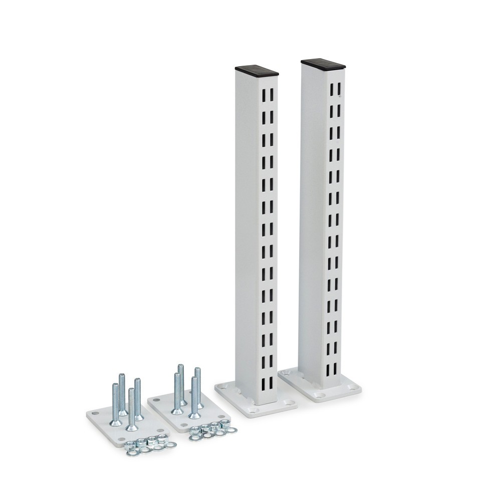 Produktabbildung: Rasterrohre für TRESTON TED-Arbeitstisch, mit Flansch, Höhe 400 mm, 2 Stk/VE