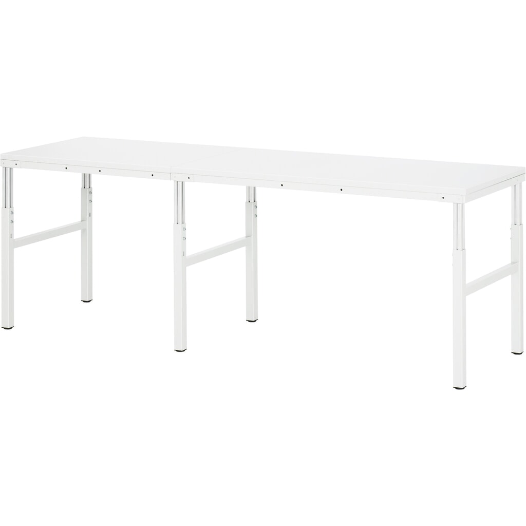 RAU Arbeitstisch Serie E, HxBxT 650-1.000 x 700 x 500 mm, Arbeitsplatte Melamin-Belag Produktabbildung Nr. 3: RAU Arbeitstisch Serie E, HxBxT 650-1.000 x 700 x 500 mm, Arbeitsplatte Melamin-Belag