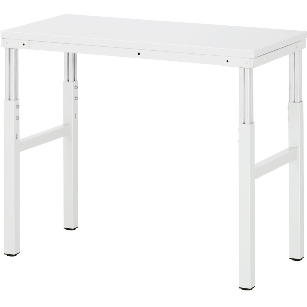 Produktabbildung: RAU Arbeitstisch Serie E, HxBxT 650-1.000 x 1.000 x 500 mm, Arbeitsplatte Melamin-Belag