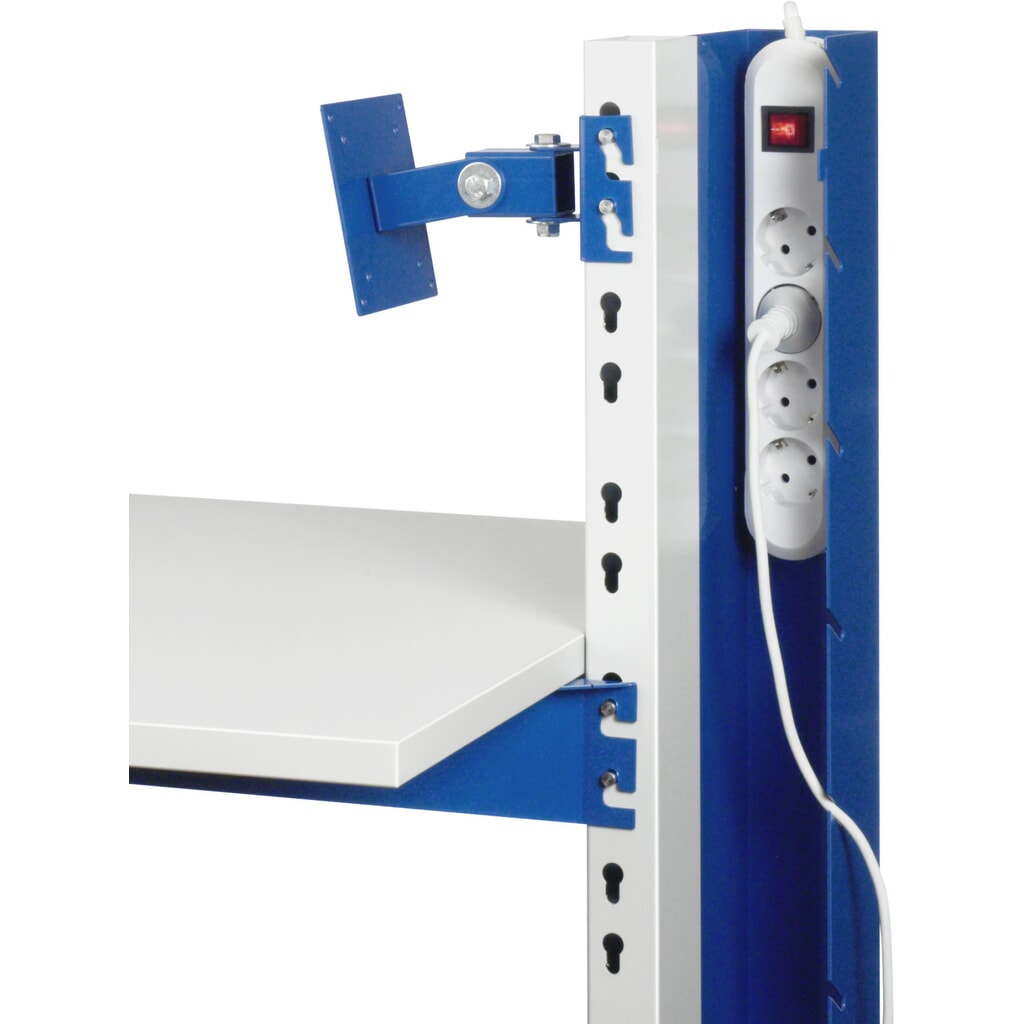 RAU Computer-Ständer, HxT: 1.140 x 650 mm, Schubladen 1 x 120 mm, stationär Produktabbildung Nr. 3: RAU Computer-Ständer, HxT: 1.140 x 650 mm, Schubladen 1 x 120 mm, stationär