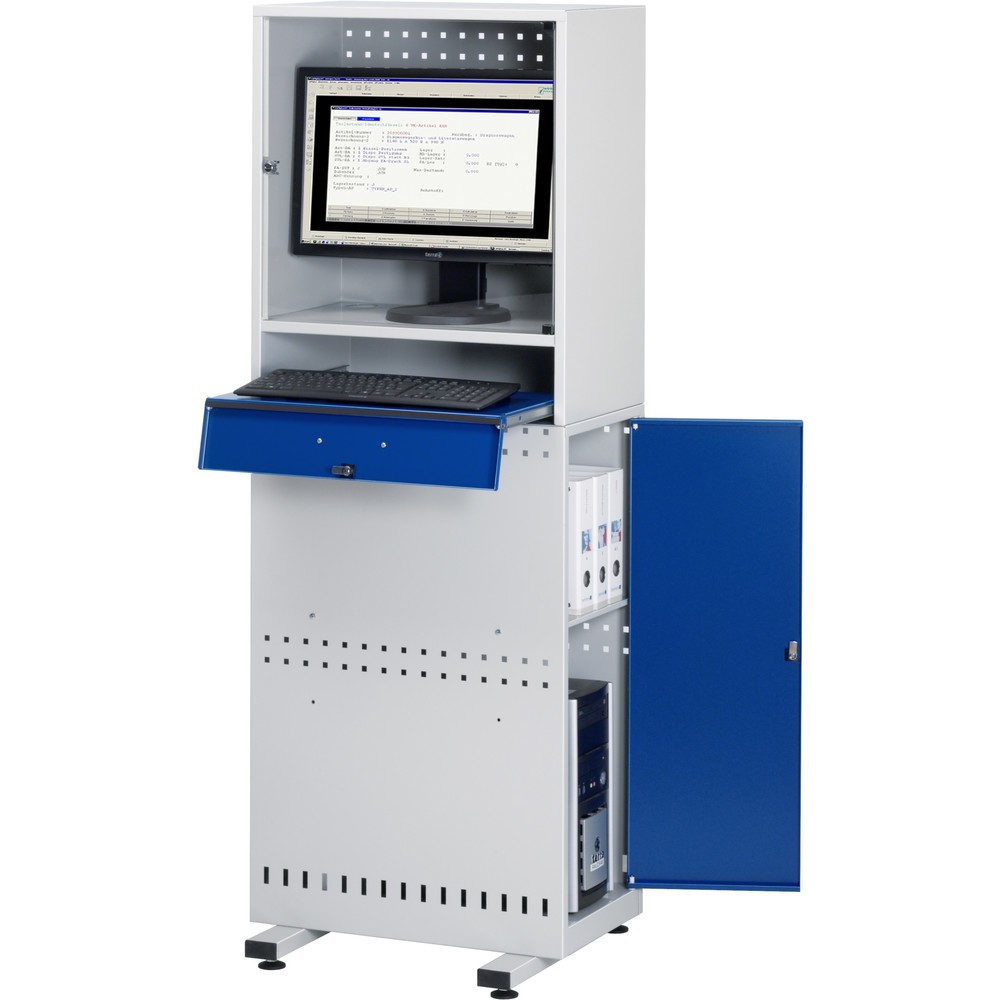 Produktabbildung: RAU Computer-Ständer mit Monitorgehäuse, stationär