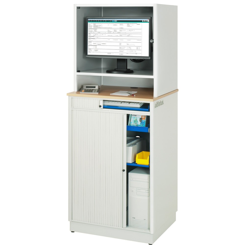 Produktabbildung Nr. 4: RAU Computer-Station, Tastaturauszug, 1 Schublade, stationär
