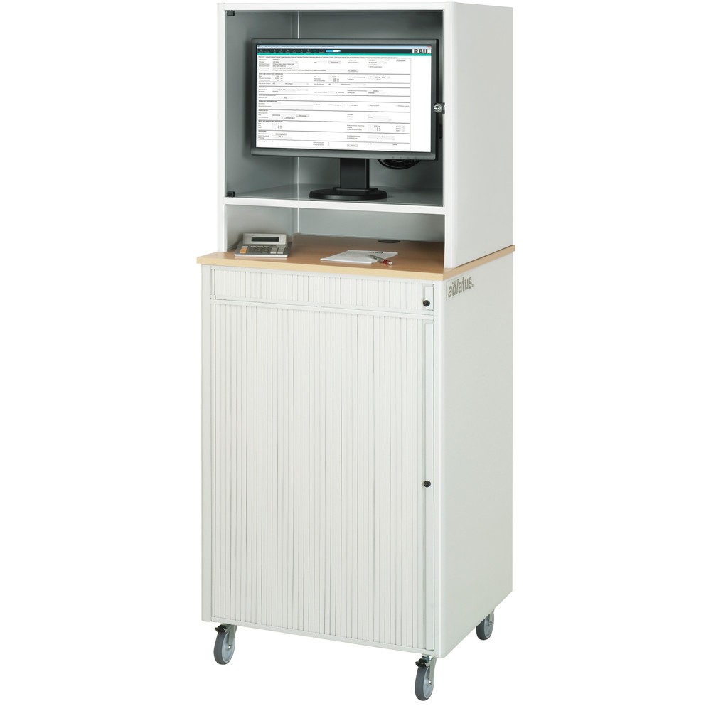 Produktabbildung Nr. 3: RAU Computer-Station, Tastaturauszug, 1 Schublade, mobil