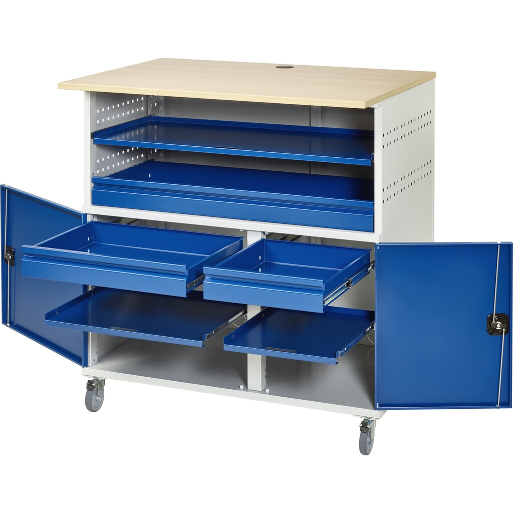 RAU Computer-Tisch mit Monitorgehäuse, stationär Produktabbildung Nr. 3: RAU Computer-Tisch mit Monitorgehäuse, stationär