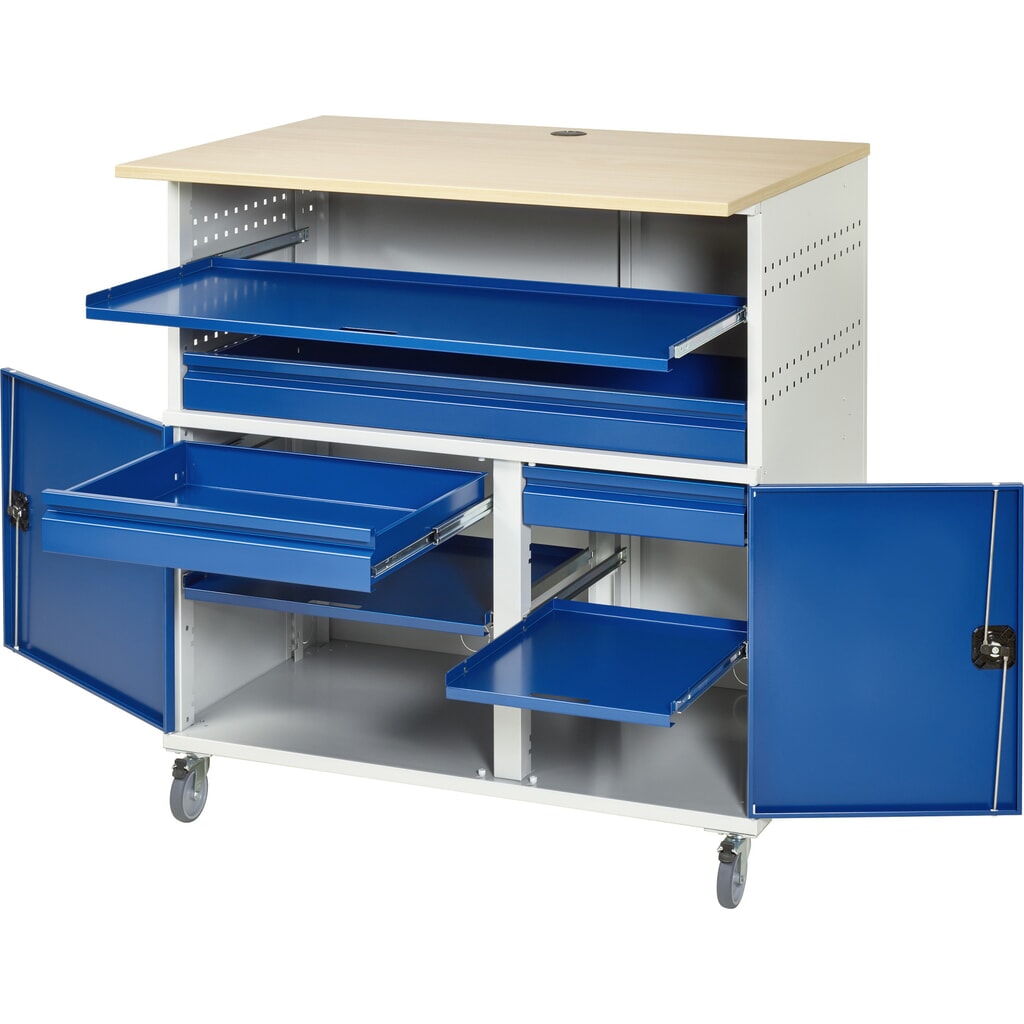 RAU Computer-Tisch mit Monitorgehäuse, stationär Produktabbildung Nr. 5: RAU Computer-Tisch mit Monitorgehäuse, stationär