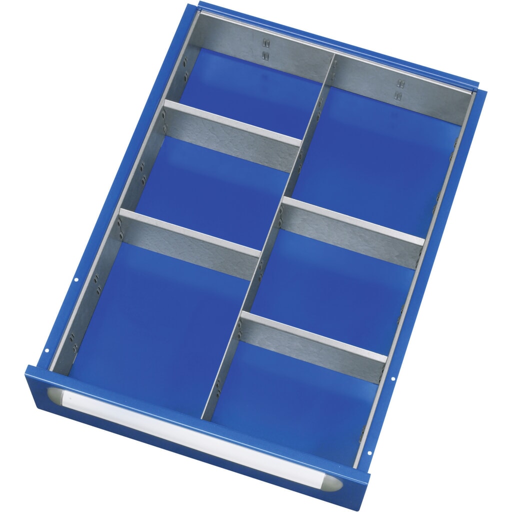Produktabbildung: RAU Einteilungsset für Schublade 390x560 mm, Höhe 105 mm, 5-teilig