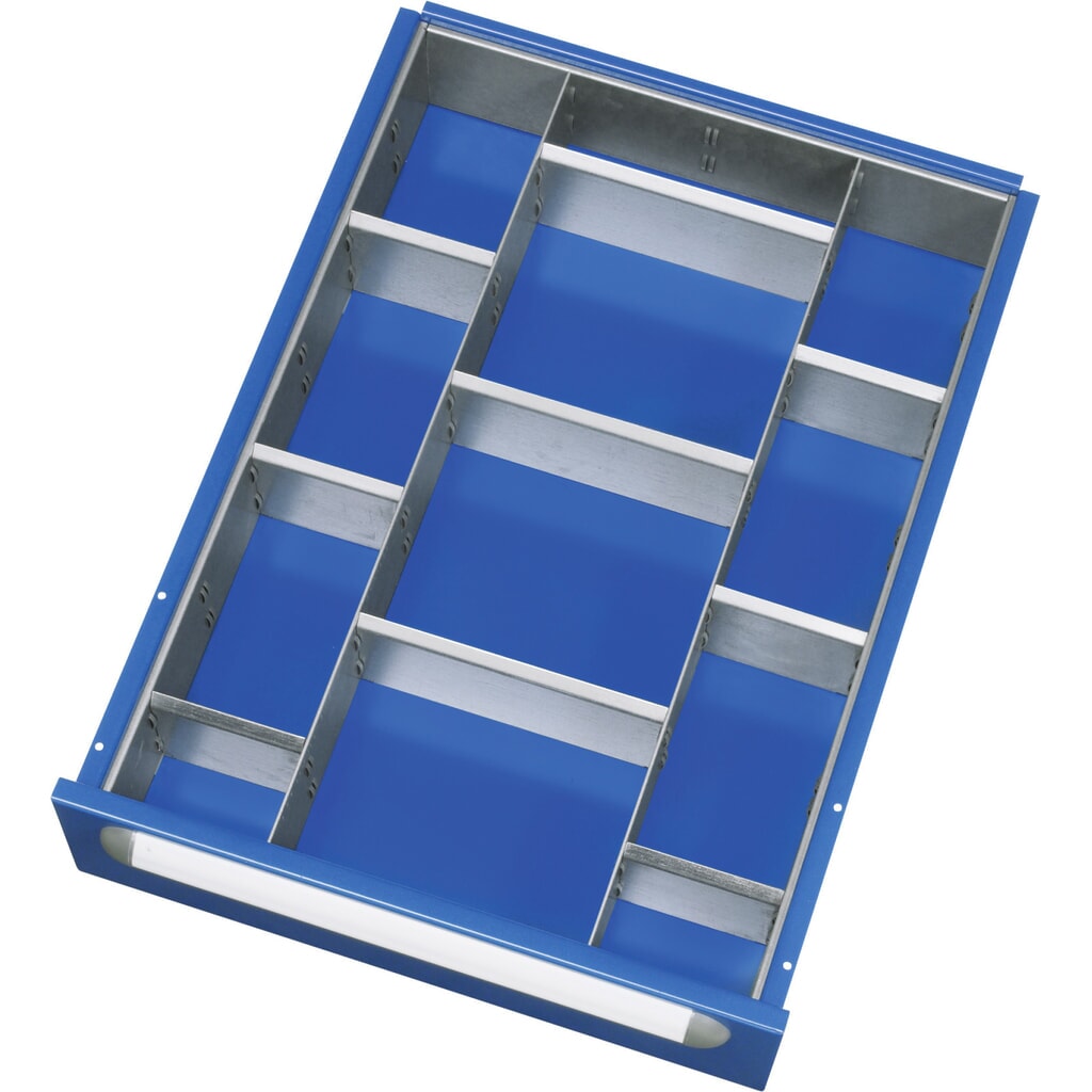 RAU Einteilungsset für Schublade 390x560 mm, Höhe 105 mm, 9-teilig Produktabbildung: RAU Einteilungsset für Schublade 390x560 mm, Höhe 105 mm, 9-teilig