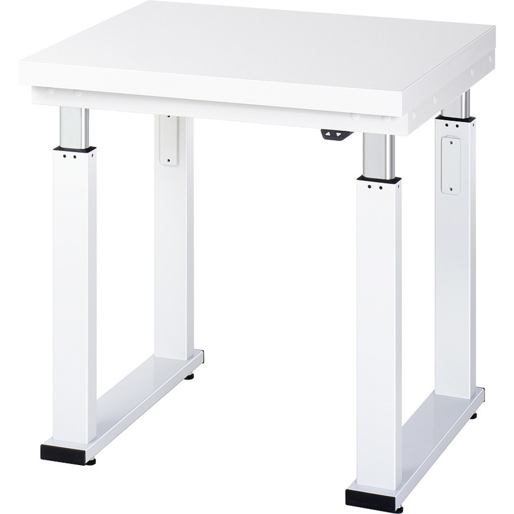 Produktabbildung: RAU elektrisch höhenverstellbare Werkbank Serie adlatus 600, HxBxT 740-1.140 x 750 x 700 mm, Arbeitsplatte Hartlaminat