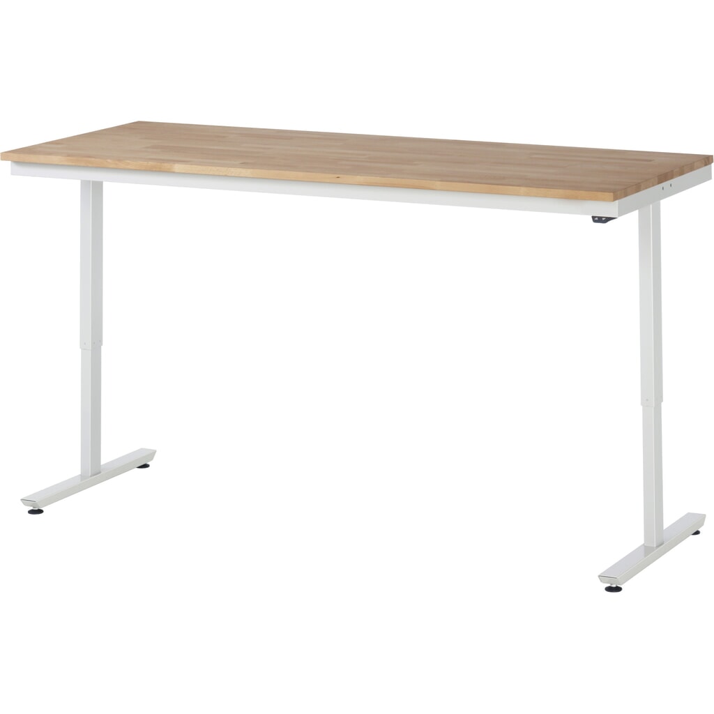 Produktabbildung Nr. 9: RAU elektrisch höhenverstellbarer Werktisch Serie adlatus 150, HxBxT 720-1.120 x 1.500 x 1.000 mm, Arbeitsplatte Buche-Massiv