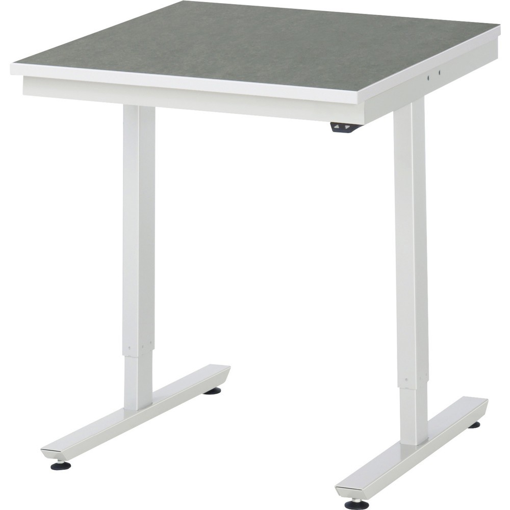 Produktabbildung Nr. 1: RAU elektrisch höhenverstellbarer Werktisch Serie adlatus 150, HxBxT 720-1.120 x 750 x 800 mm, Arbeitsplatte Universal-/Linoleum-Belag
