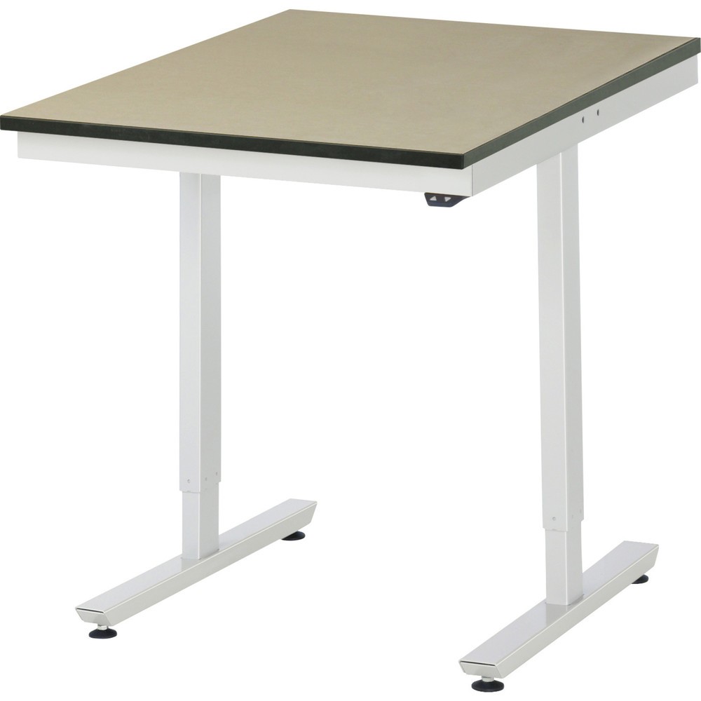 Produktabbildung Nr. 1: RAU elektrisch höhenverstellbarer Werktisch Serie adlatus 150, HxBxT 720-1.120 x 750 x 1.000 mm, MDF Arbeitsplatte