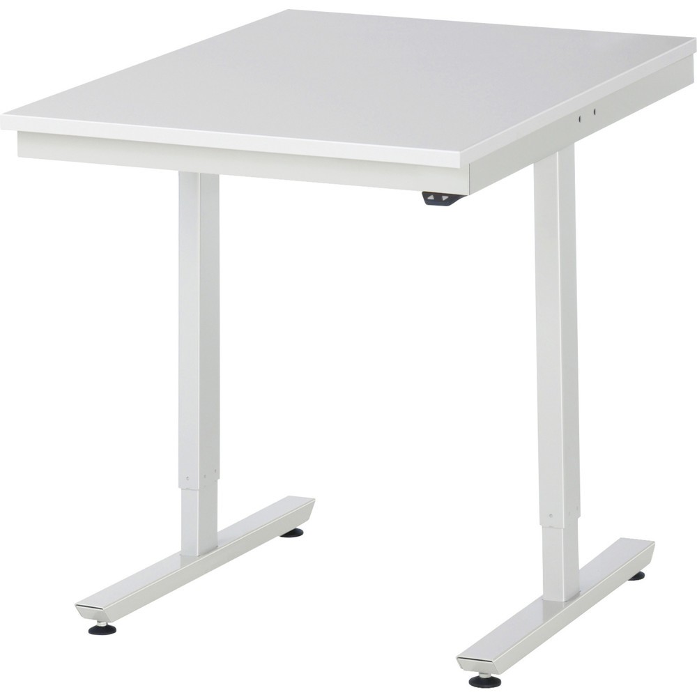 Produktabbildung Nr. 1: RAU elektrisch höhenverstellbarer Werktisch Serie adlatus 150, HxBxT 720-1.120 x 750 x 1.000 mm, Arbeitsplatte EGB-Melamin-Belag