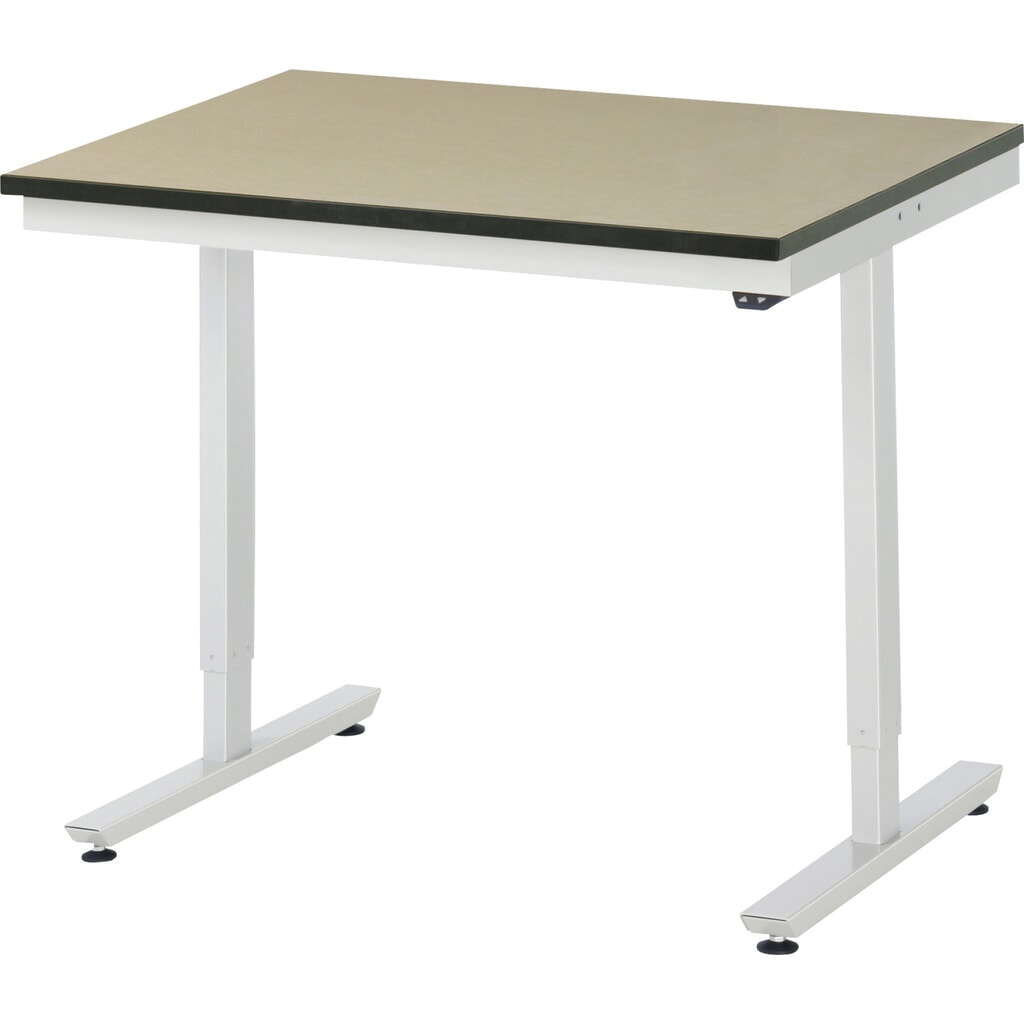 Produktabbildung: RAU elektrisch höhenverstellbarer Werktisch Serie adlatus 150, HxBxT 720-1.120 x 1.000 x 800 mm, MDF Arbeitsplatte