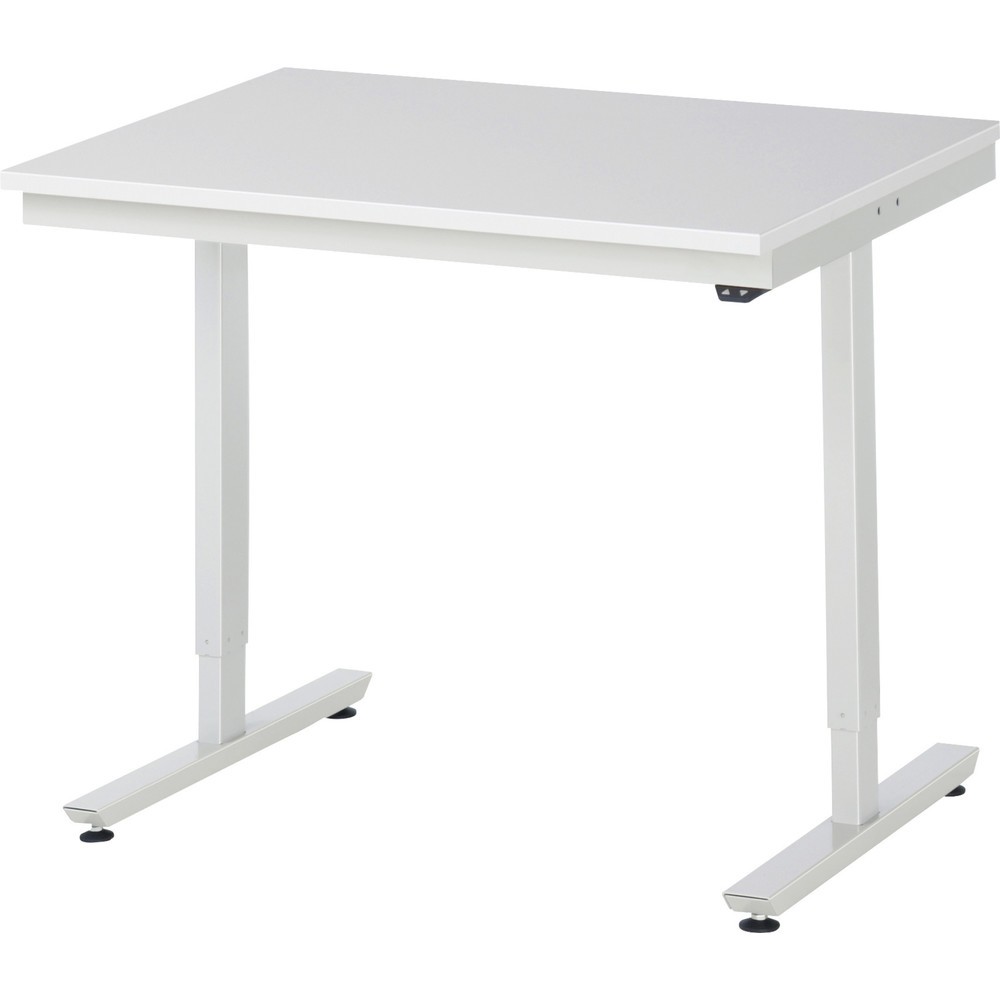 Produktabbildung Nr. 1: RAU elektrisch höhenverstellbarer Werktisch Serie adlatus 150, HxBxT 720-1.120 x 1.000 x 800 mm, Arbeitsplatte EGB-Melamin-Belag