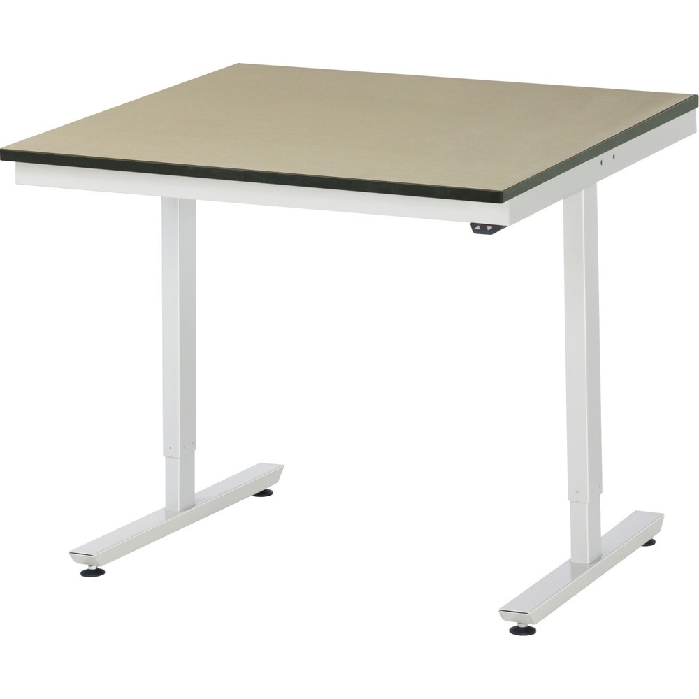Produktabbildung Nr. 1: RAU elektrisch höhenverstellbarer Werktisch Serie adlatus 150, HxBxT 720-1.120 x 1.000 x 1.000 mm, MDF Arbeitsplatte