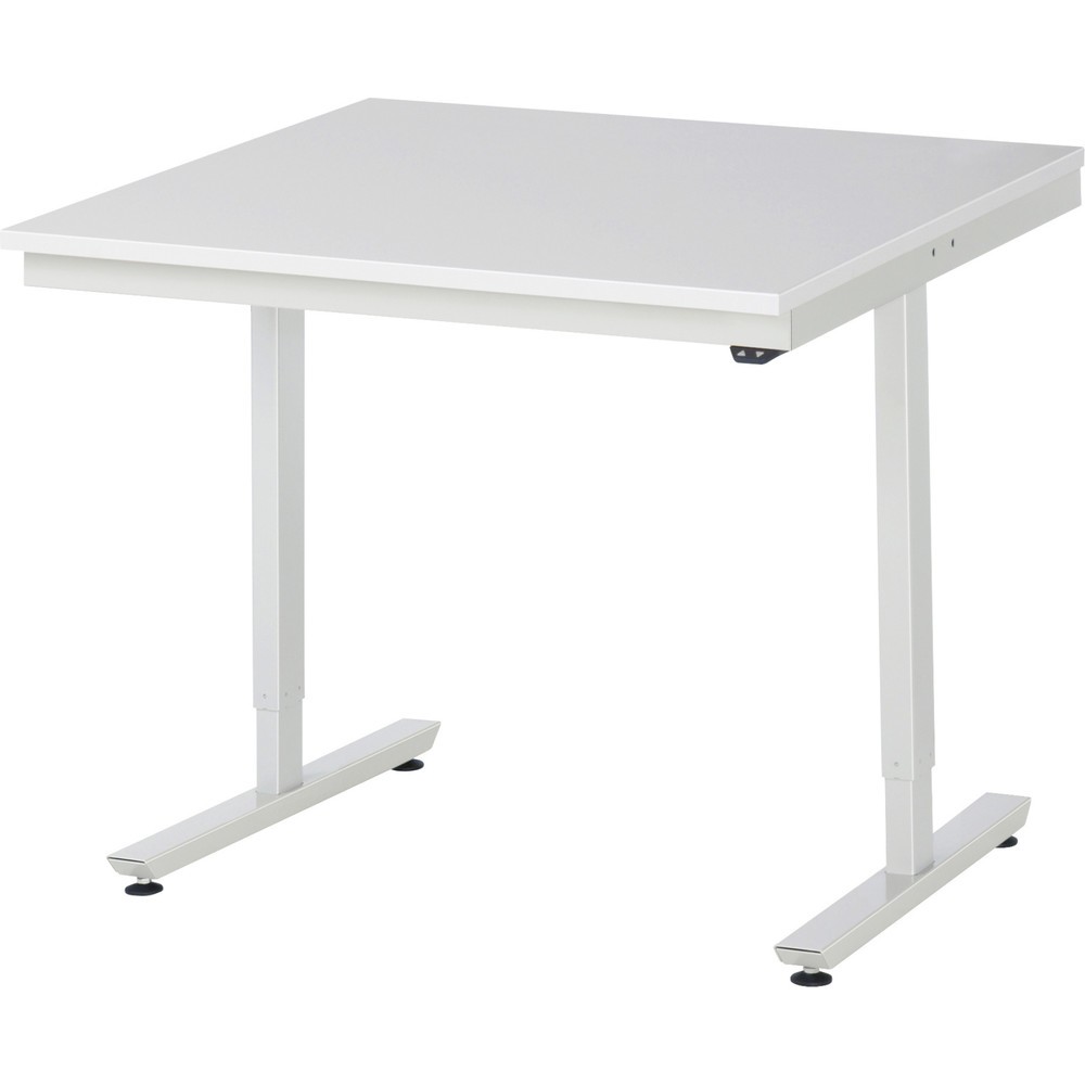 Produktabbildung Nr. 1: RAU elektrisch höhenverstellbarer Werktisch Serie adlatus 150, HxBxT 720-1.120 x 1.000 x 1.000 mm, Arbeitsplatte Melamin-Belag
