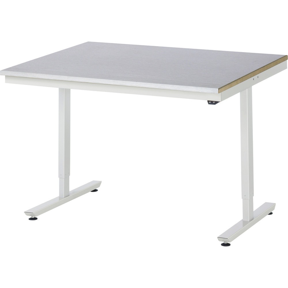 Produktabbildung Nr. 1: RAU elektrisch höhenverstellbarer Werktisch Serie adlatus 150, HxBxT 720-1.120 x 1.250 x 1.000 mm, Arbeitsplatte Stahlblech-Belag
