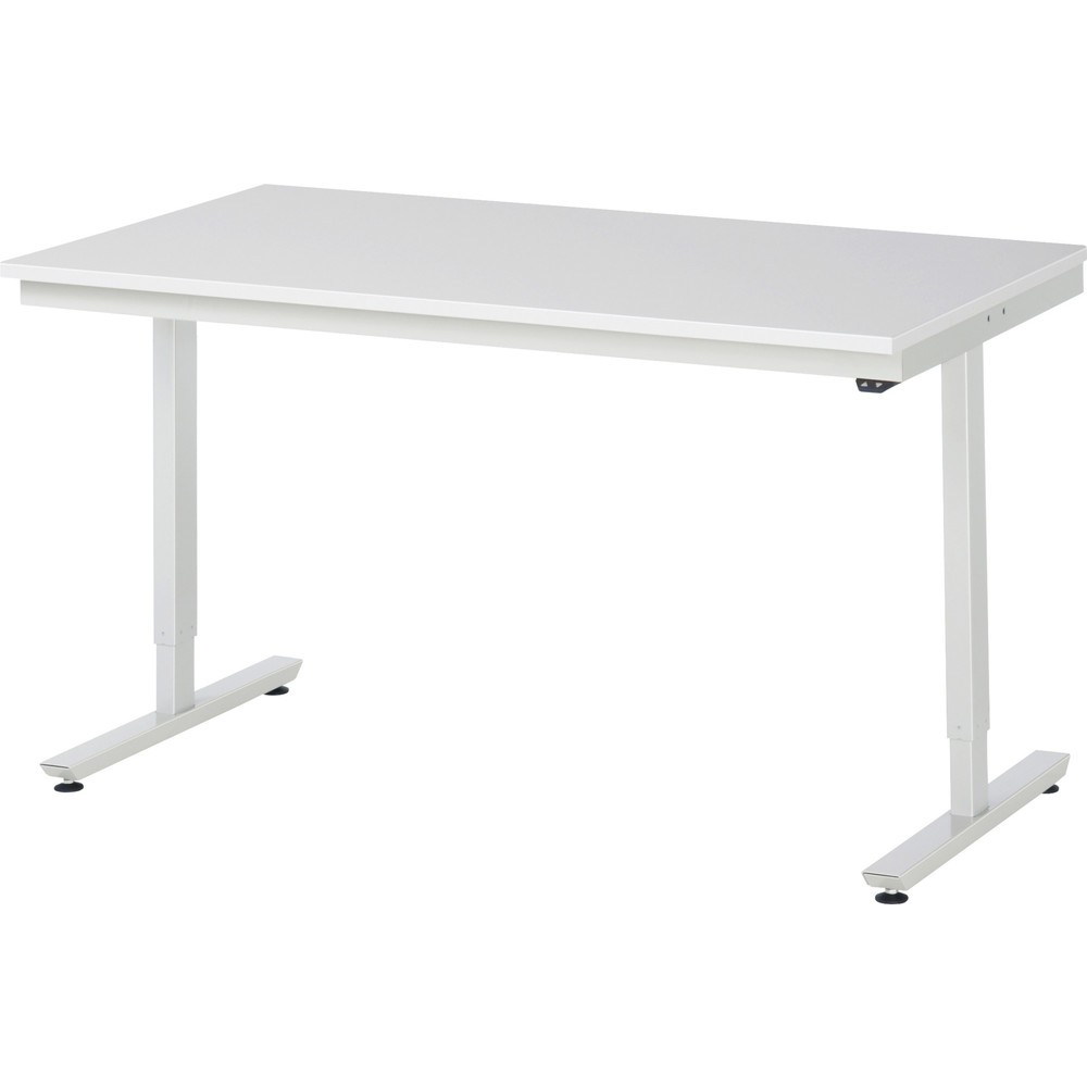 Produktabbildung Nr. 1: RAU elektrisch höhenverstellbarer Werktisch Serie adlatus 150, HxBxT 720-1.120 x 1.500 x 800 mm, Arbeitsplatte EGB-Melamin-Belag