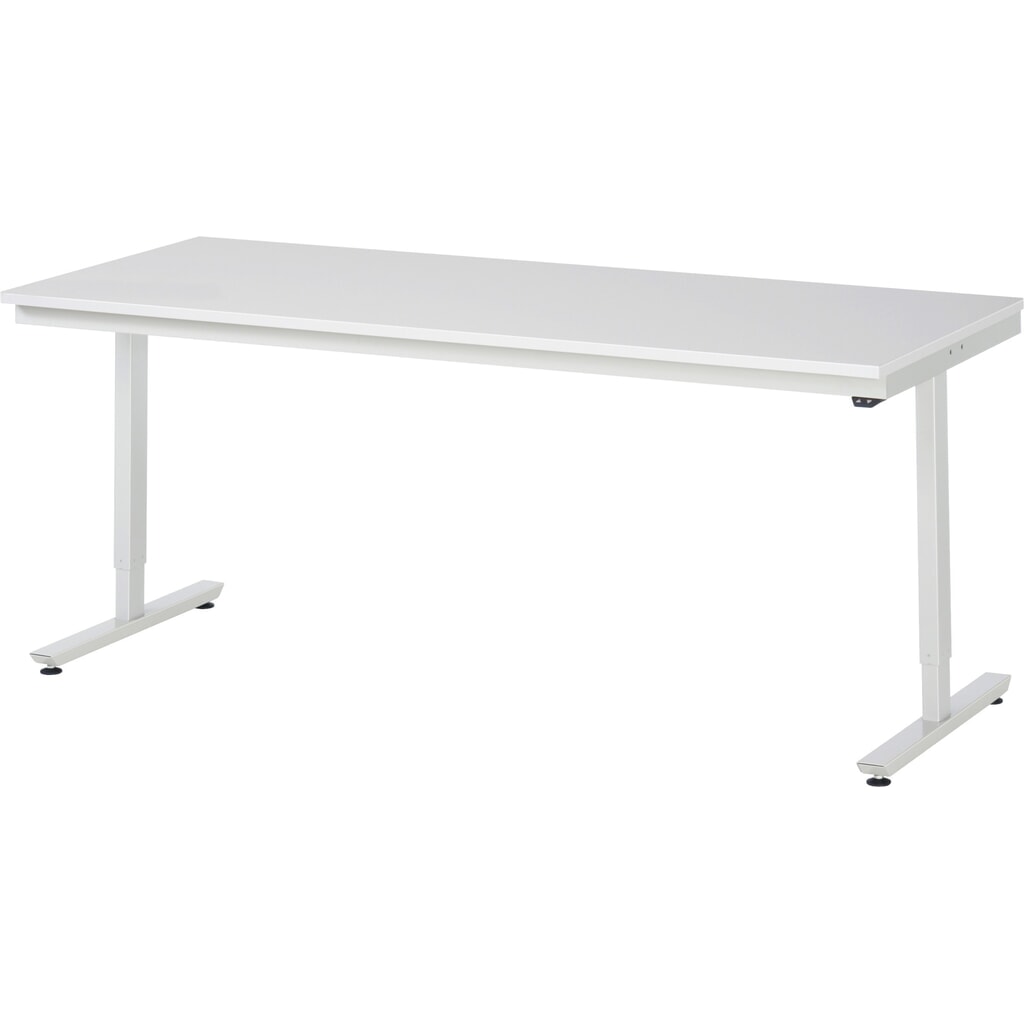 Produktabbildung: RAU elektrisch höhenverstellbarer Werktisch Serie adlatus 150, HxBxT 720-1.120 x 2.000 x 800 mm, Arbeitsplatte Melamin-Belag