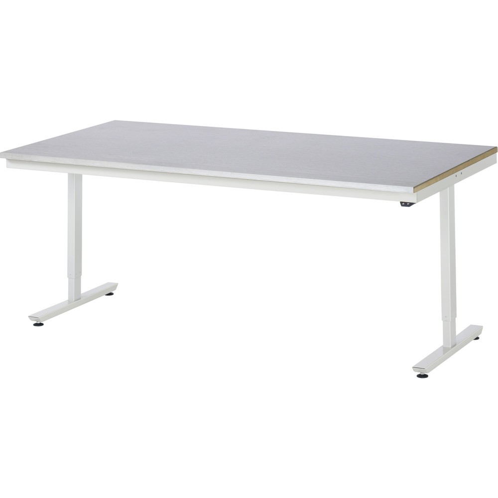 Produktabbildung Nr. 1: RAU elektrisch höhenverstellbarer Werktisch Serie adlatus 150, HxBxT 720-1.120 x 2.000 x 1.000 mm, Arbeitsplatte Stahlblech-Belag