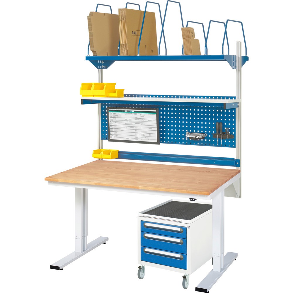 Produktabbildung Nr. 5: RAU elektrisch höhenverstellbarer Werktisch Serie adlatus 300, HxBxT 720-1.120 x 1.250 x 800 mm, MDF Arbeitsplatte