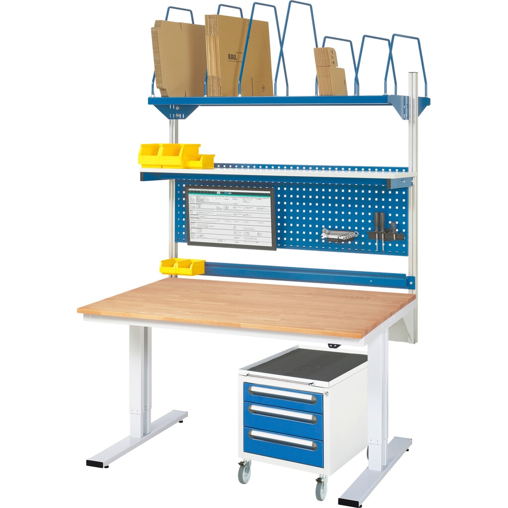 Produktabbildung Nr. 7: RAU elektrisch höhenverstellbarer Werktisch Serie adlatus 300, HxBxT 720-1.120 x 1.500 x 800 mm, MDF Arbeitsplatte