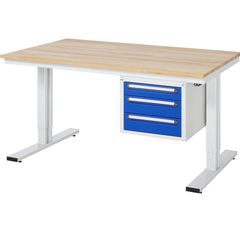 Produktabbildung Nr. 6: RAU elektrisch höhenverstellbarer Werktisch Serie adlatus 300, HxBxT 720-1.120 x 1.250 x 800 mm, MDF Arbeitsplatte