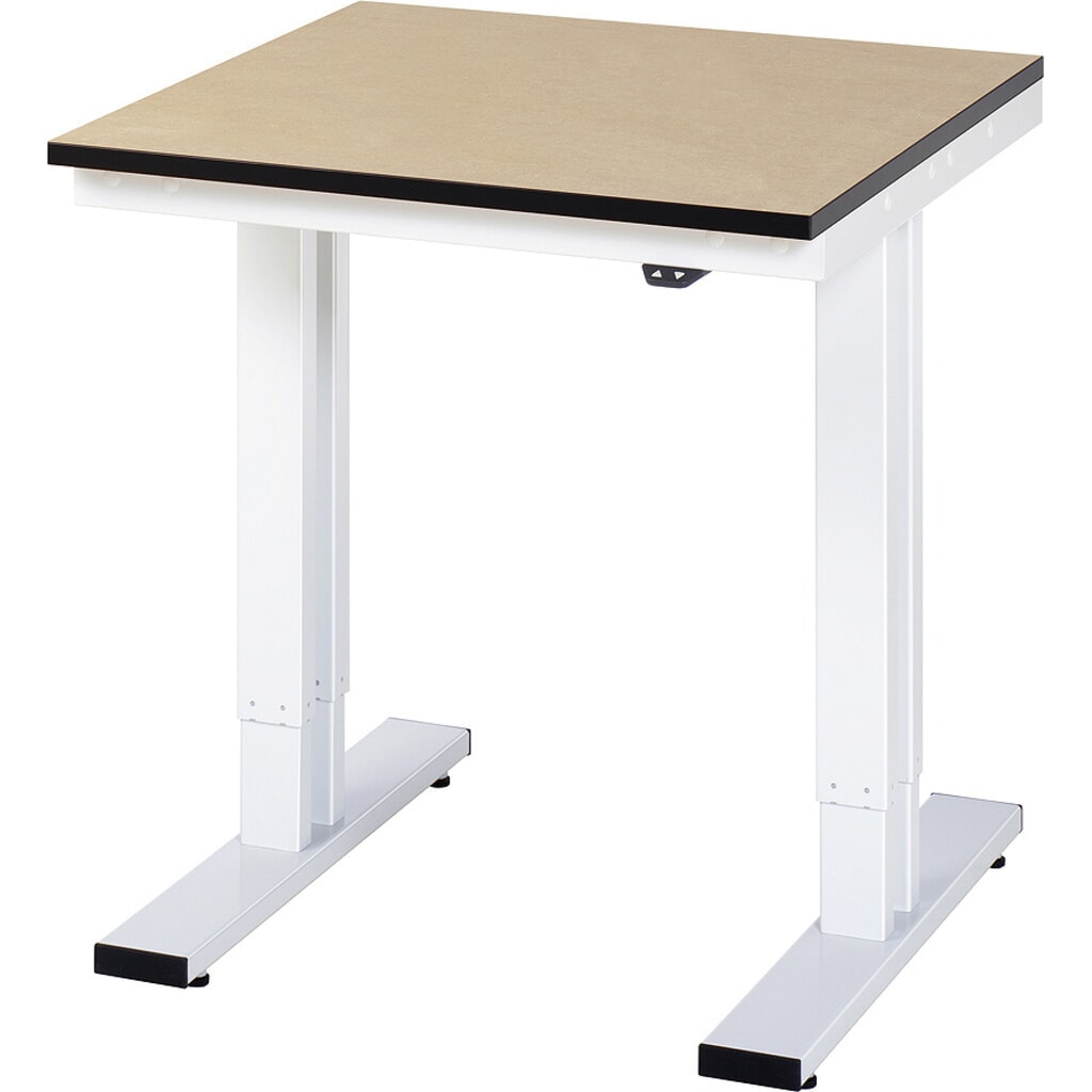 RAU elektrisch höhenverstellbarer Werktisch Serie adlatus 300, HxBxT 720-1.120 x 750 x 800 mm, MDF Arbeitsplatte Produktabbildung: RAU elektrisch höhenverstellbarer Werktisch Serie adlatus 300, HxBxT 720-1.120 x 750 x 800 mm, MDF Arbeitsplatte