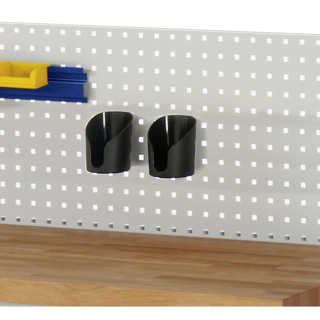 RAU Flaschenhalter für Lochplatte, HxBxT 120 x 80 x 80 mm Produktabbildung: RAU Flaschenhalter für Lochplatte, HxBxT 120 x 80 x 80 mm