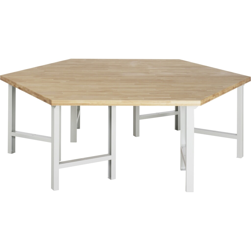 RAU Gruppenwerkbank Serie 4000, HxBxT 840 x 2.700 x 2.340 mm Produktabbildung Nr. 1: RAU Gruppenwerkbank Serie 4000, HxBxT 840 x 2.700 x 2.340 mm