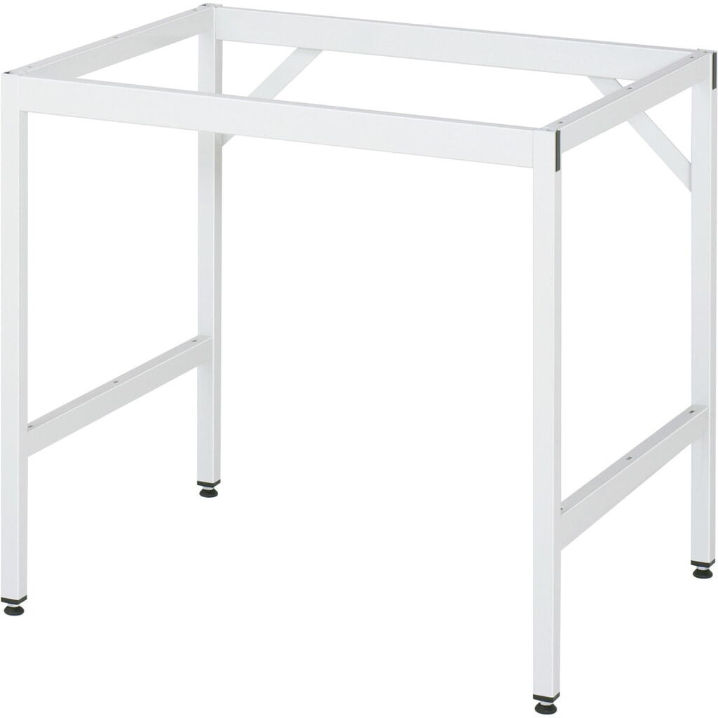 RAU höhenverstellbarer Werktisch Serie JERRY, HxBxT 800-850 x 1.000 x 1.000 mm, Arbeitsplatte Stahlblech-Belag Produktabbildung Nr. 3: RAU höhenverstellbarer Werktisch Serie JERRY, HxBxT 800-850 x 1.000 x 1.000 mm, Arbeitsplatte Stahlblech-Belag