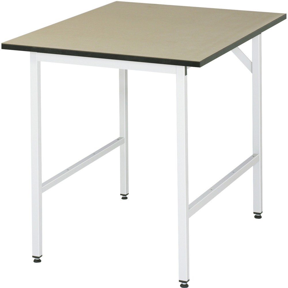 Produktabbildung Nr. 1: RAU höhenverstellbarer Werktisch Serie JERRY, HxBxT 800-850 x 750 x 1.000 mm, MDF Arbeitsplatte