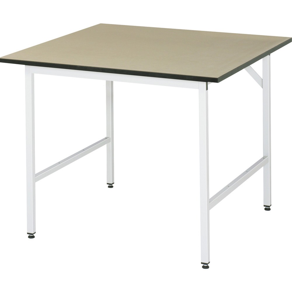 Produktabbildung: RAU höhenverstellbarer Werktisch Serie JERRY, HxBxT 800-850 x 1.000 x 1.000 mm, MDF Arbeitsplatte