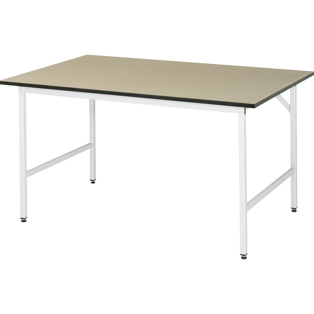 Produktabbildung: RAU höhenverstellbarer Werktisch Serie JERRY, HxBxT 800-850 x 1.500 x 1.000 mm, MDF Arbeitsplatte