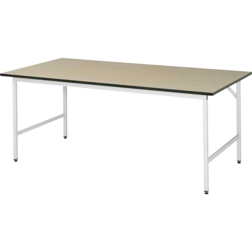 Produktabbildung: RAU höhenverstellbarer Werktisch Serie JERRY, HxBxT 800-850 x 2.500 x 1.000 mm, MDF Arbeitsplatte