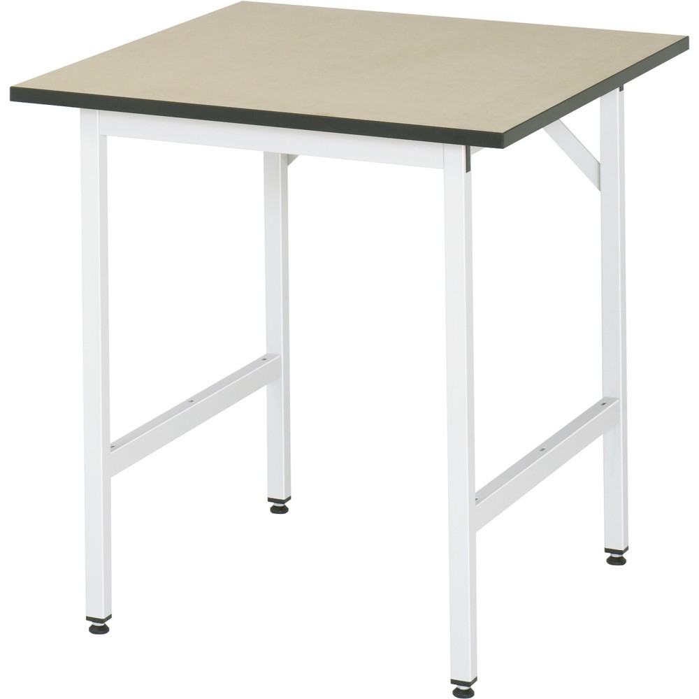 Produktabbildung: RAU höhenverstellbarer Werktisch Serie JERRY, HxBxT 800-850 x 750 x 800 mm, MDF Arbeitsplatte