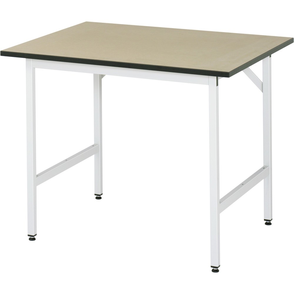 Produktabbildung: RAU höhenverstellbarer Werktisch Serie JERRY, HxBxT 800-850 x 1.000 x 800 mm, MDF Arbeitsplatte