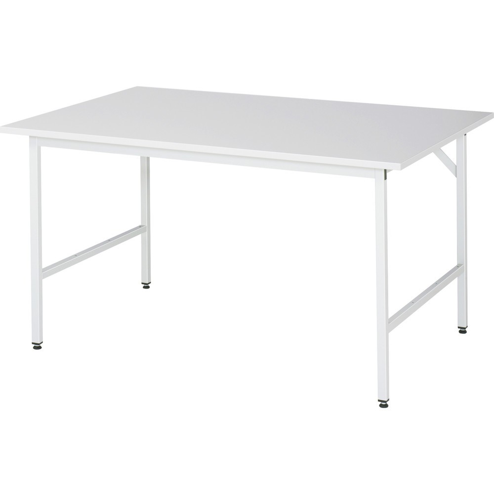 Produktabbildung Nr. 1: RAU höhenverstellbarer Werktisch Serie JERRY, HxBxT 800-850 x 1.500 x 1.000 mm, Arbeitsplatte EGB-Melamin-Belag