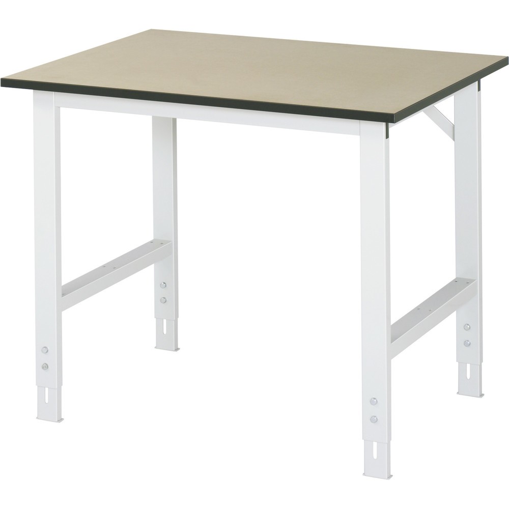 Produktabbildung: RAU höhenverstellbarer Werktisch Serie TOM, HxBxT 760-1.080 x 1.000 x 800 mm, MDF Arbeitsplatte
